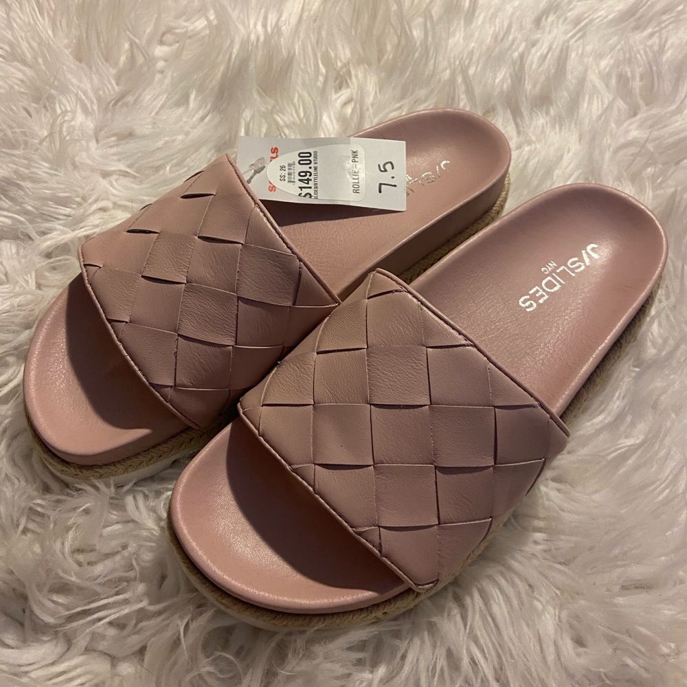 NWT J/Slides 7.5 in Pink